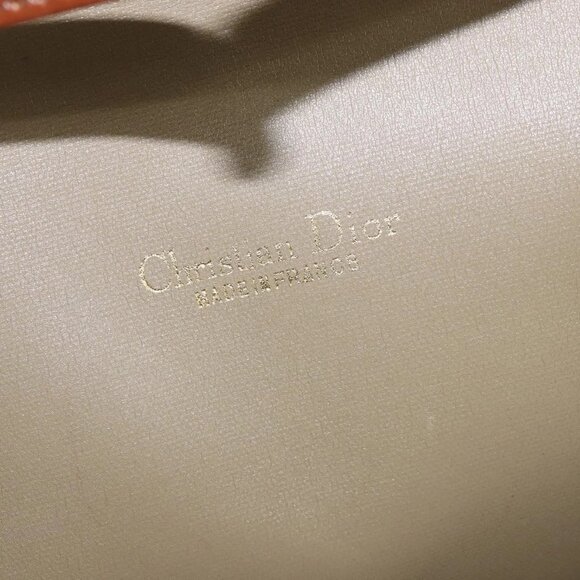 Christian Dior Shoulder Bag Nylon Beige Gold Auth 147658 - Picture 13 of 16